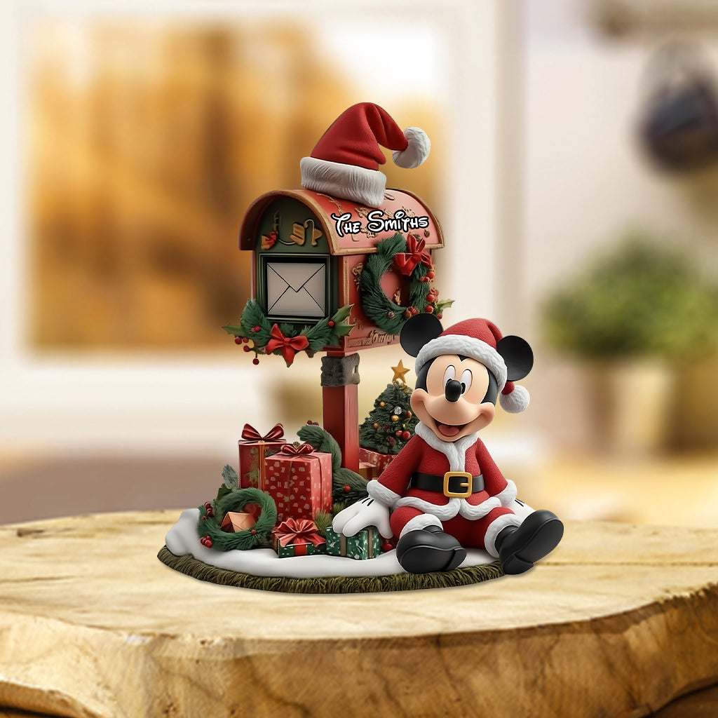 Merry Christmas - Personalized Mouse Custom Shaped Acrylic Plaque