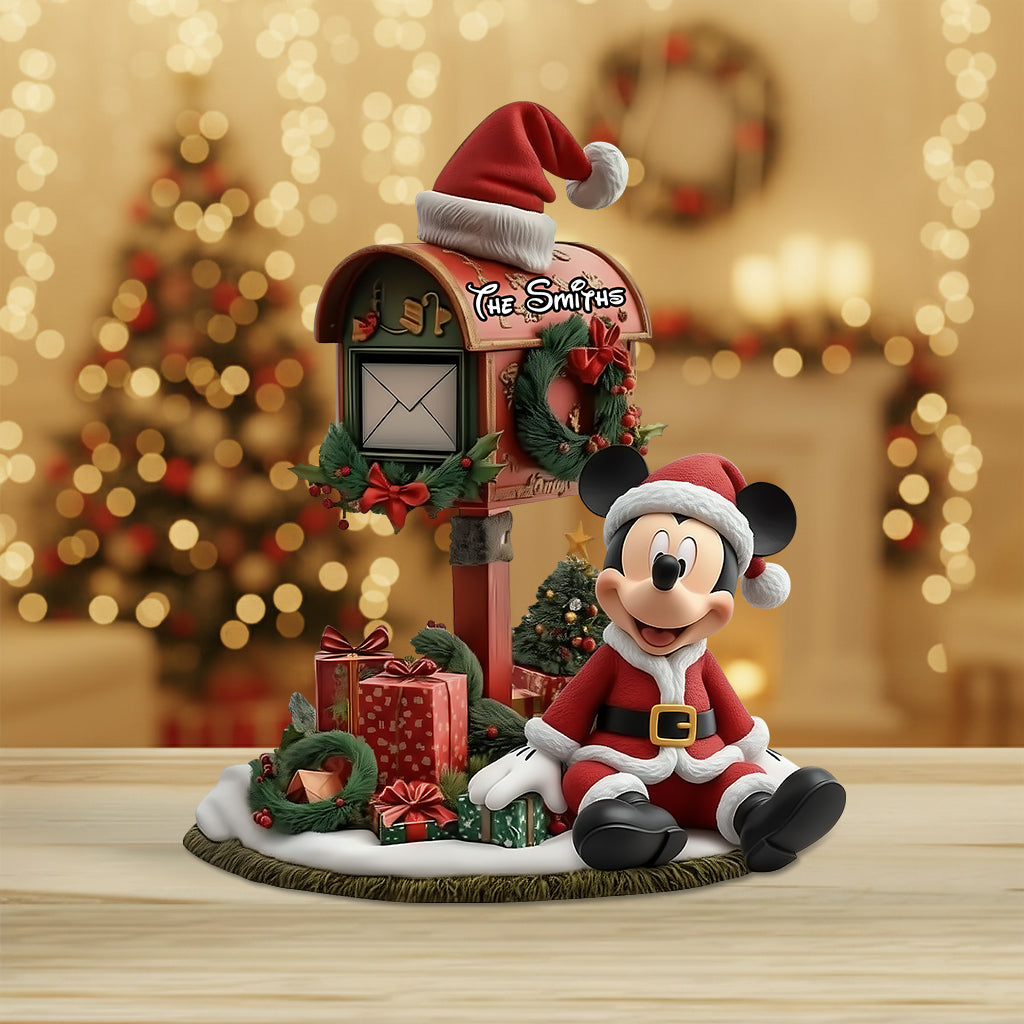 Merry Christmas - Personalized Mouse Custom Shaped Acrylic Plaque