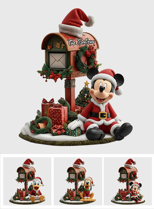 Merry Christmas - Personalized Mouse Custom Shaped Acrylic Plaque