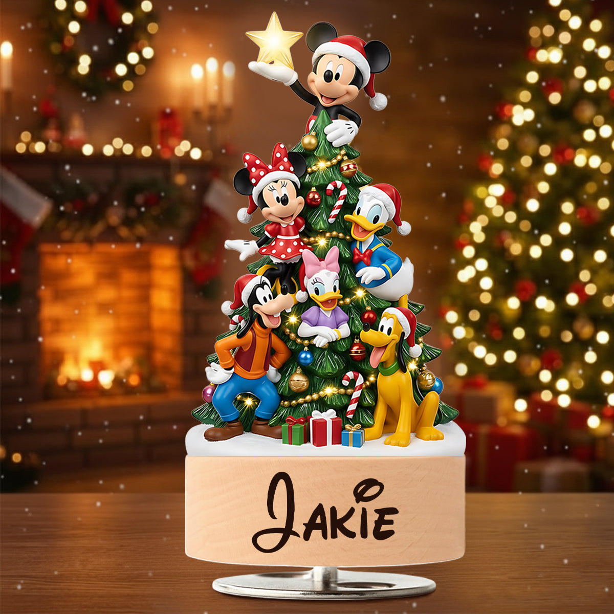 Magical Christmas Tree - Personalized Mouse Rotating Music Plaque