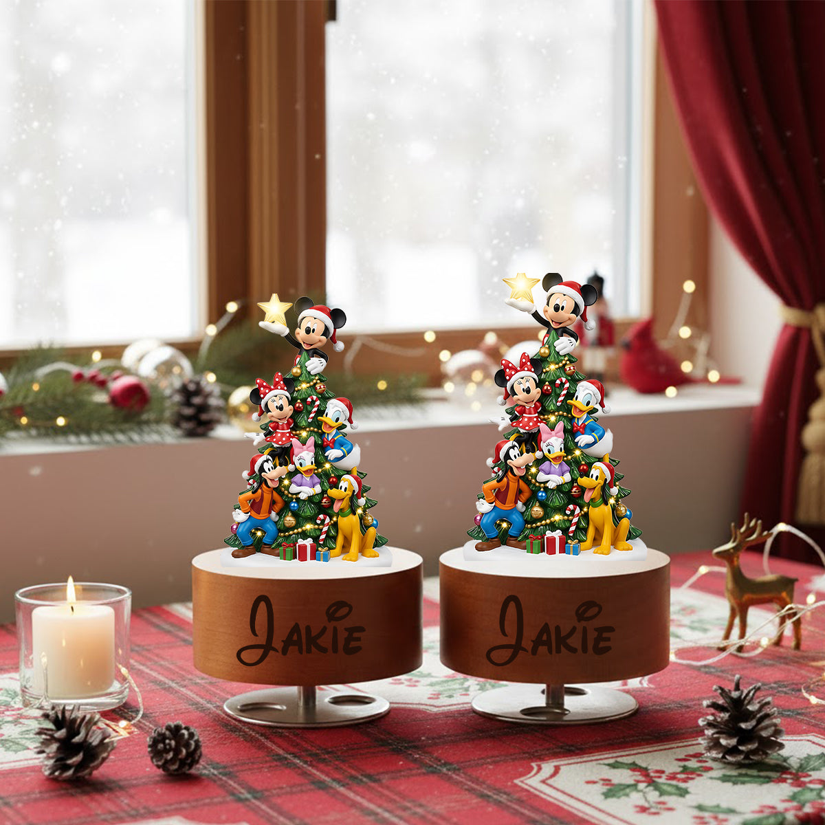 Magical Christmas Tree - Personalized Mouse Rotating Music Plaque