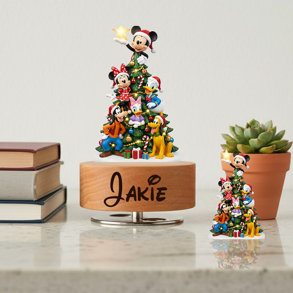 Magical Christmas Tree - Personalized Mouse Rotating Music Plaque