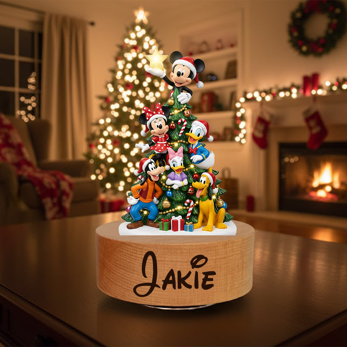 Magical Christmas Tree - Personalized Mouse Rotating Music Plaque