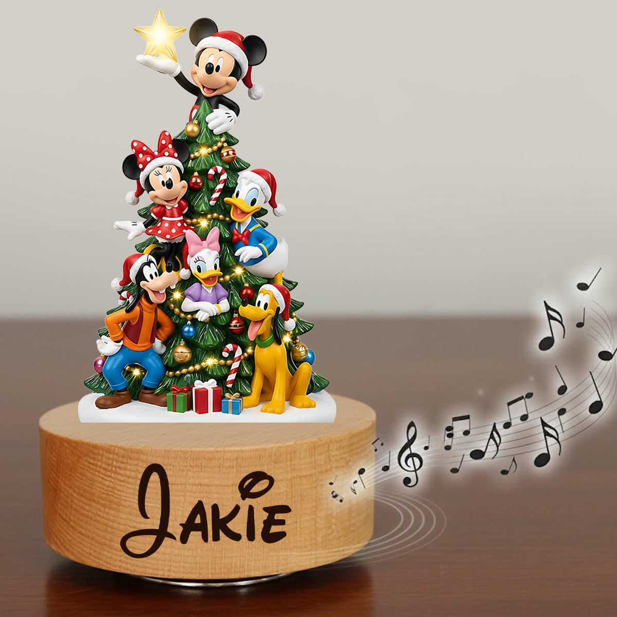 Magical Christmas Tree - Personalized Mouse Rotating Music Plaque