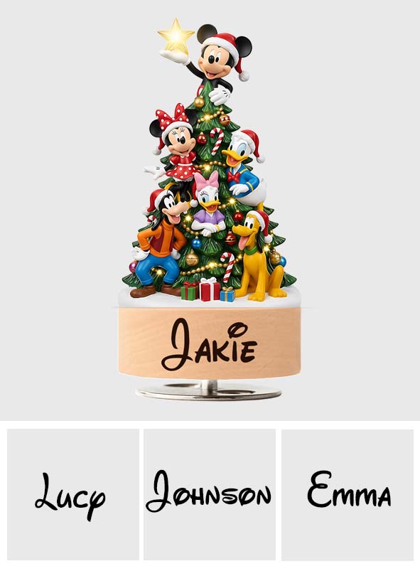 Magical Christmas Tree - Personalized Mouse Rotating Music Plaque