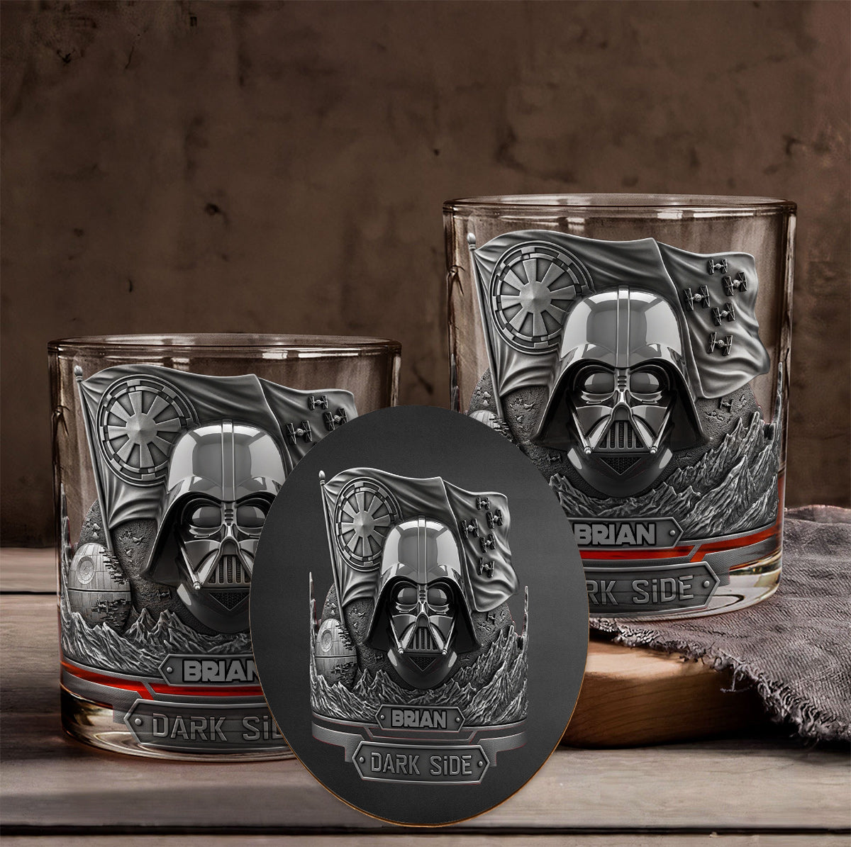 Join The Dark Side - Personalized The Force Whiskey Glass