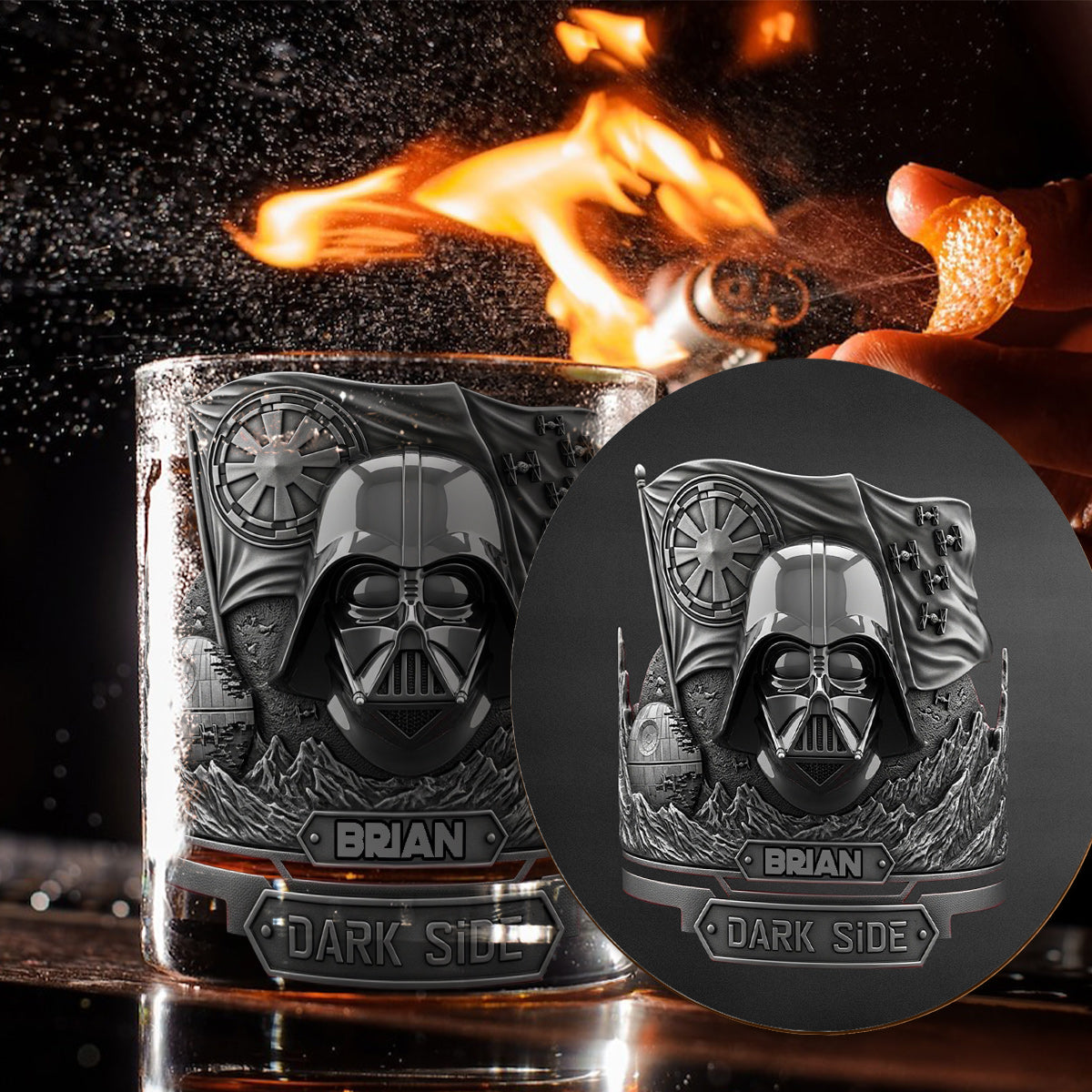 Join The Dark Side - Personalized The Force Whiskey Glass