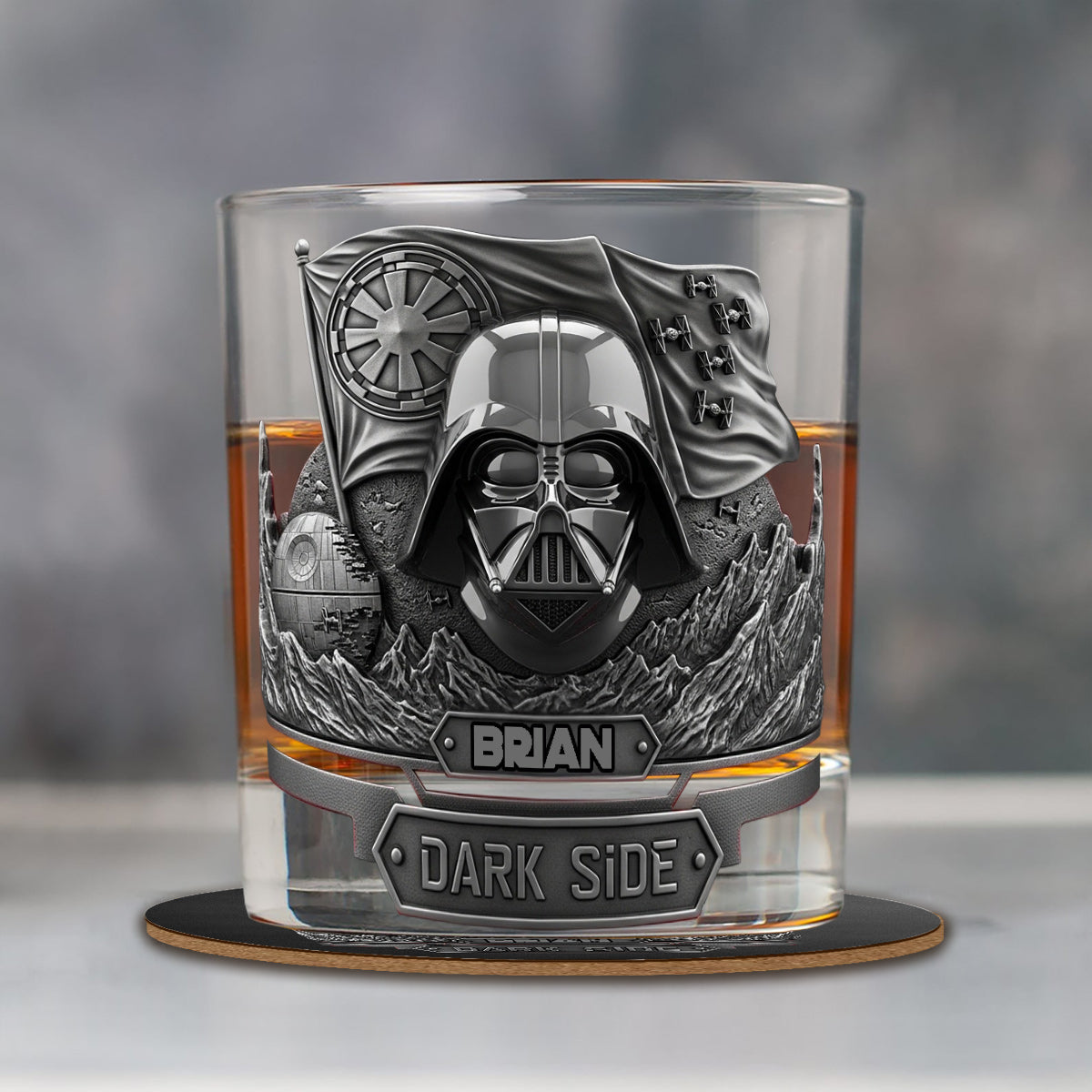 Join The Dark Side - Personalized The Force Whiskey Glass