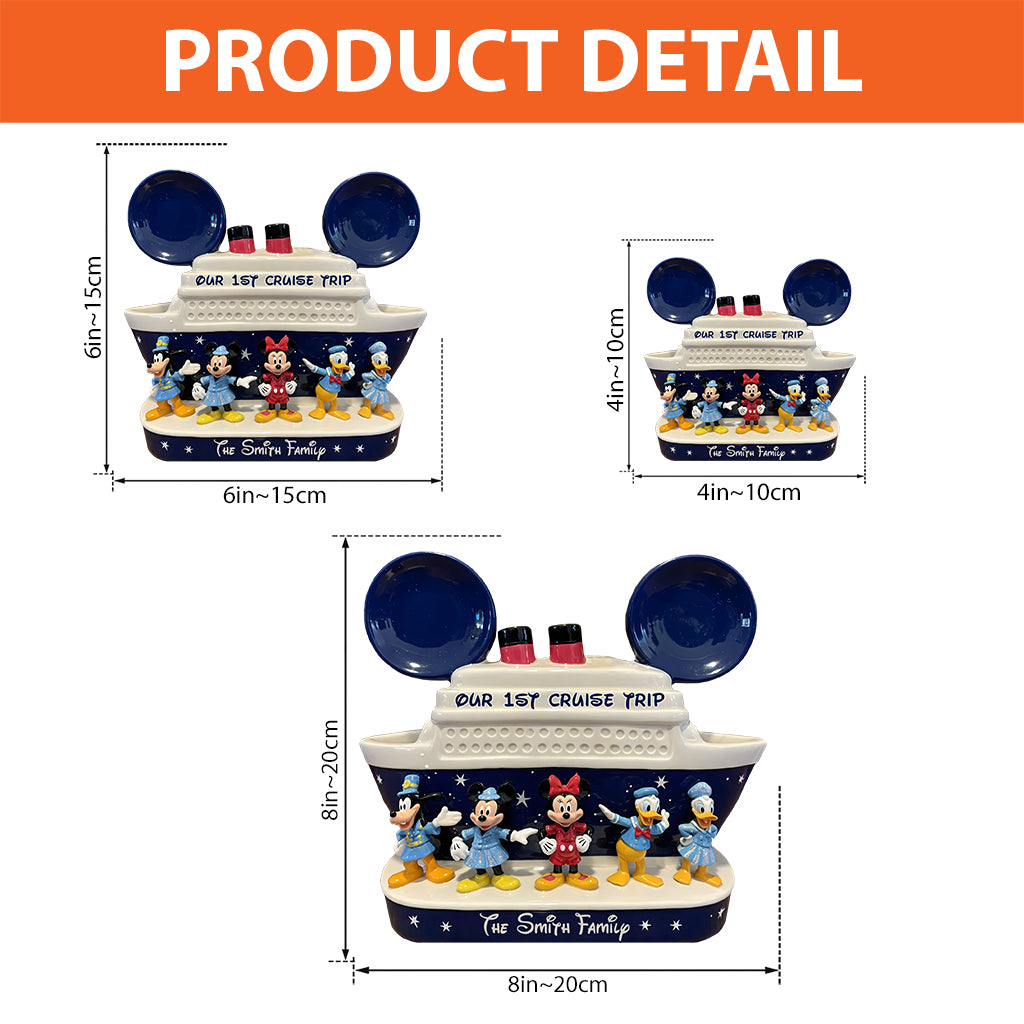 Our Family Cruise Trip - Personalized Mouse Custom Shaped Acrylic Plaque