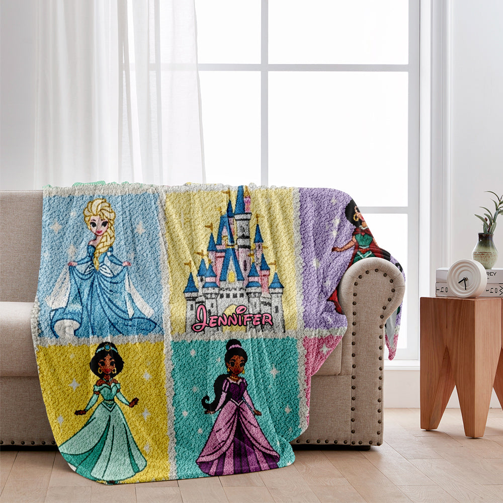 Magical Princesses - Personalized Princess Blanket