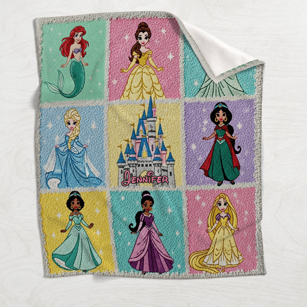 Magical Princesses - Personalized Princess Blanket