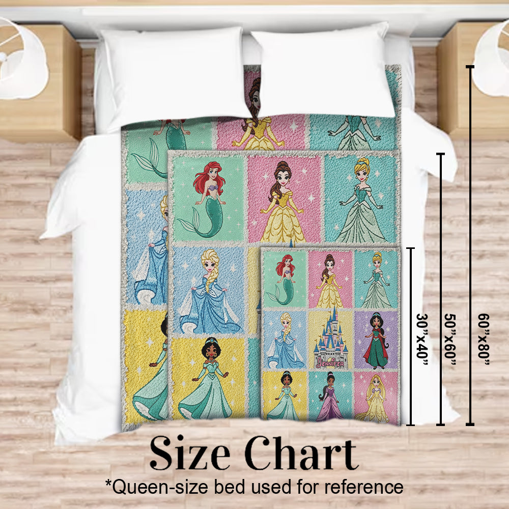 Magical Princesses - Personalized Princess Blanket