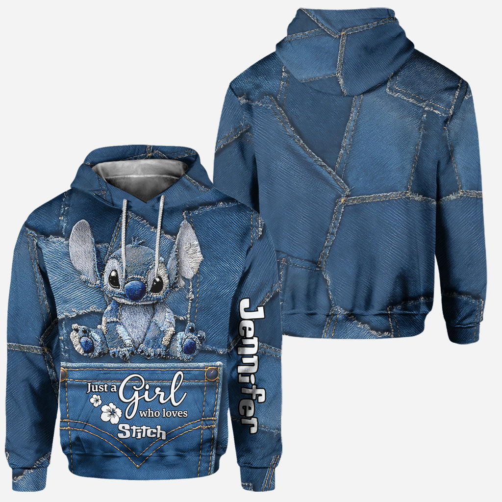 Just A Girl Who Loves Monster - Personalized Ohana Hoodie and Leggings
