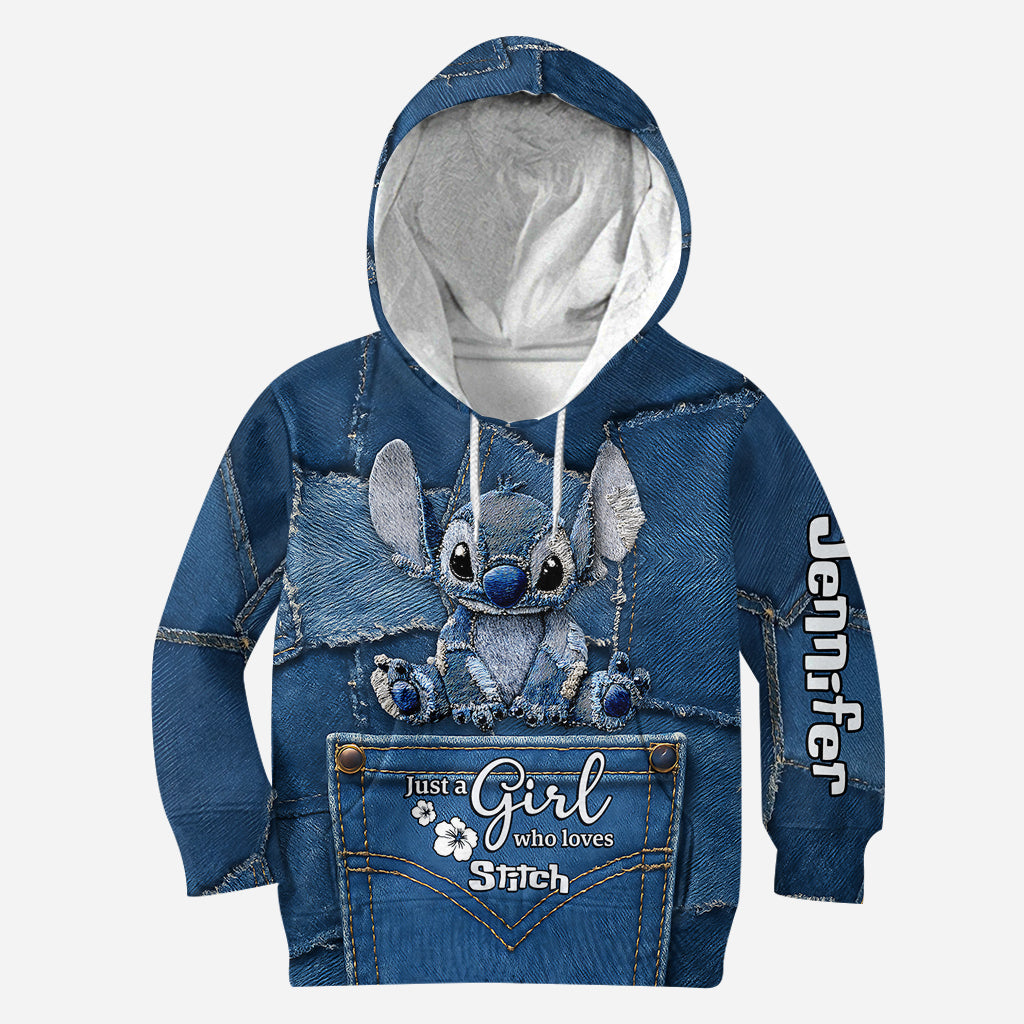 Just A Girl Who Loves Monster - Personalized Ohana Hoodie and Leggings