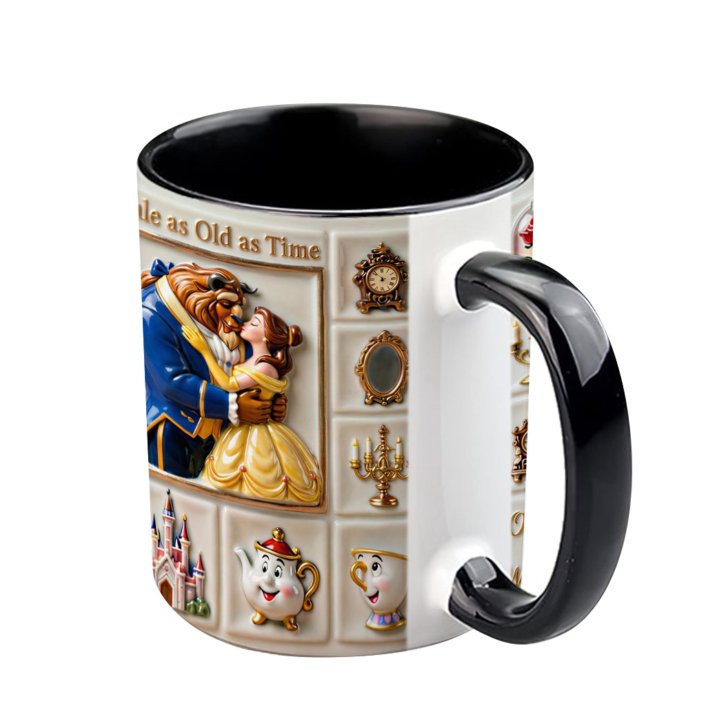 Tale As Old As Time - Personalized Beauty And The Beast Accent Mug