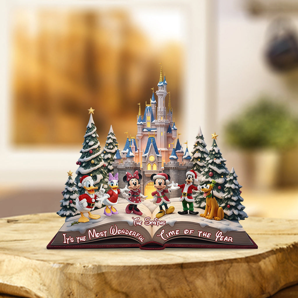 It's The Most Wonderful Time Of The Year - Personalized Mouse Custom Shaped Acrylic Plaque