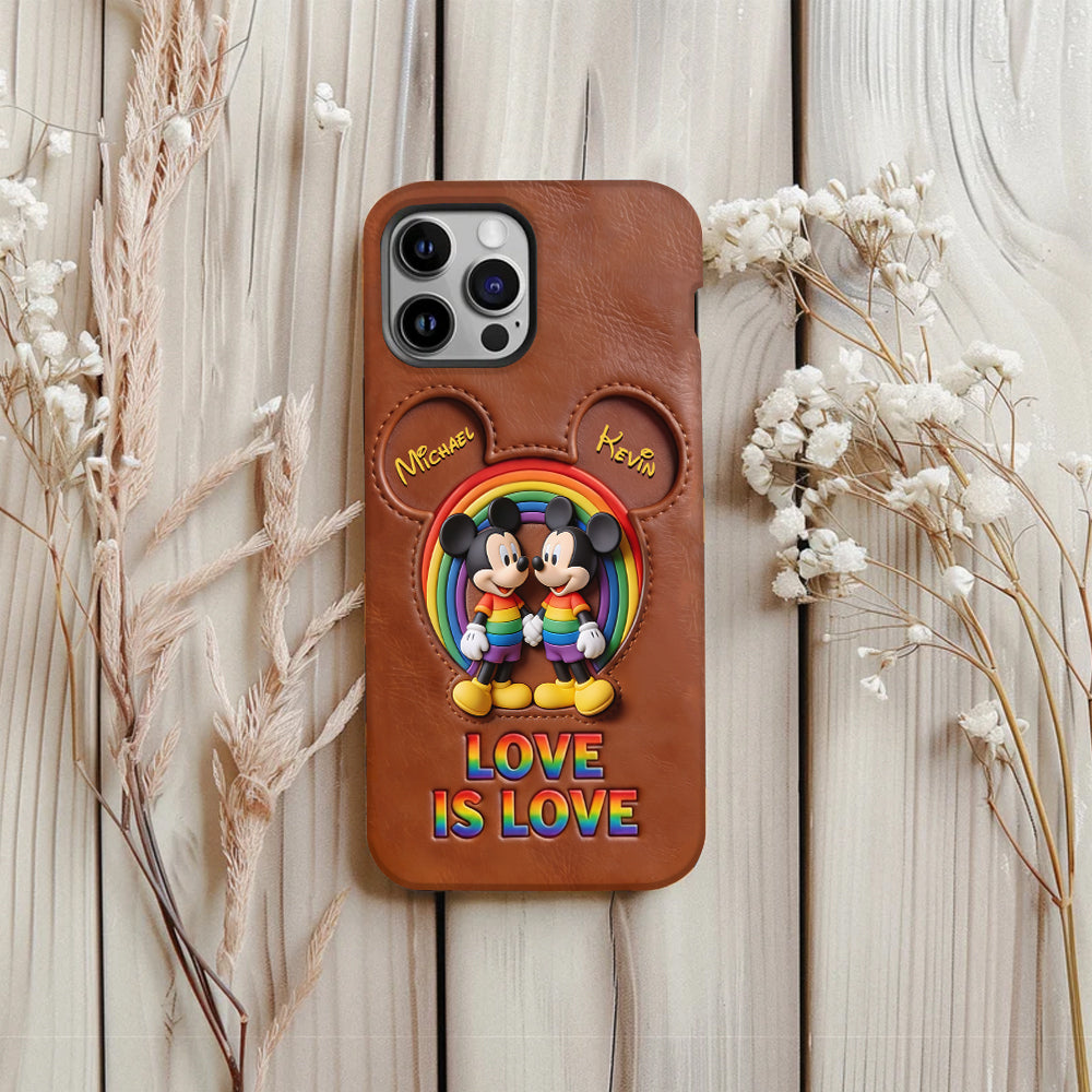 Love Is Love - Personalized Mouse Full Print Phone Case
