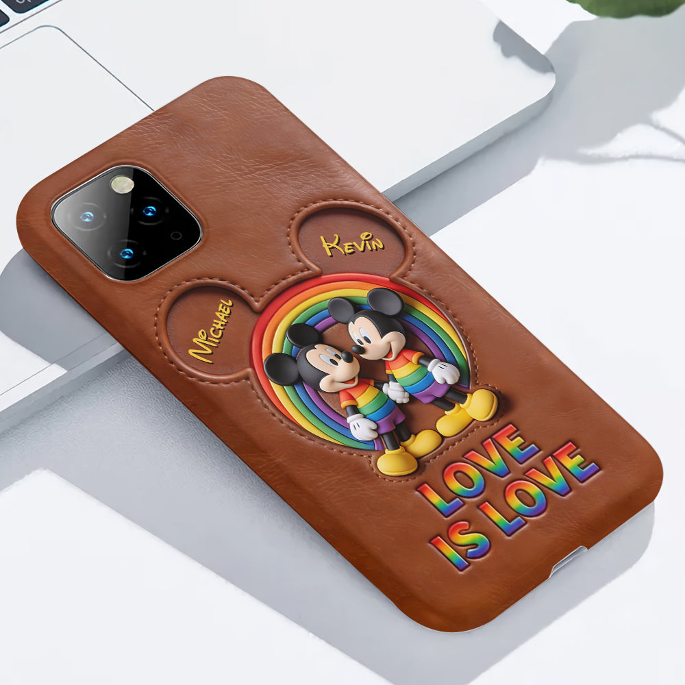 Love Is Love - Personalized Mouse Full Print Phone Case
