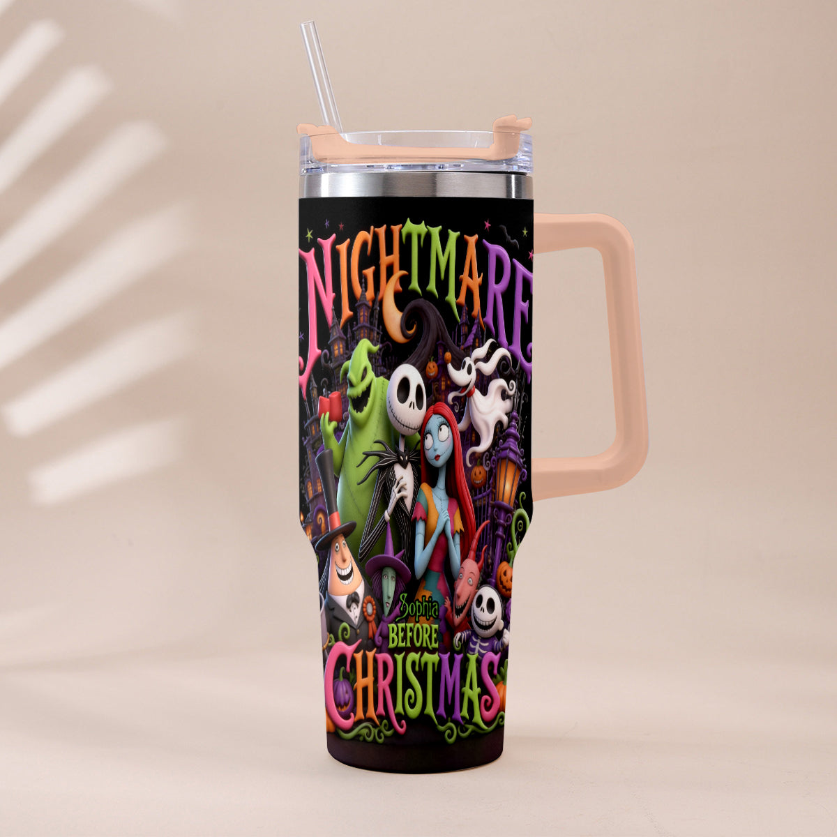 The Nightmare - Personalized Nightmare Tumbler With Handle