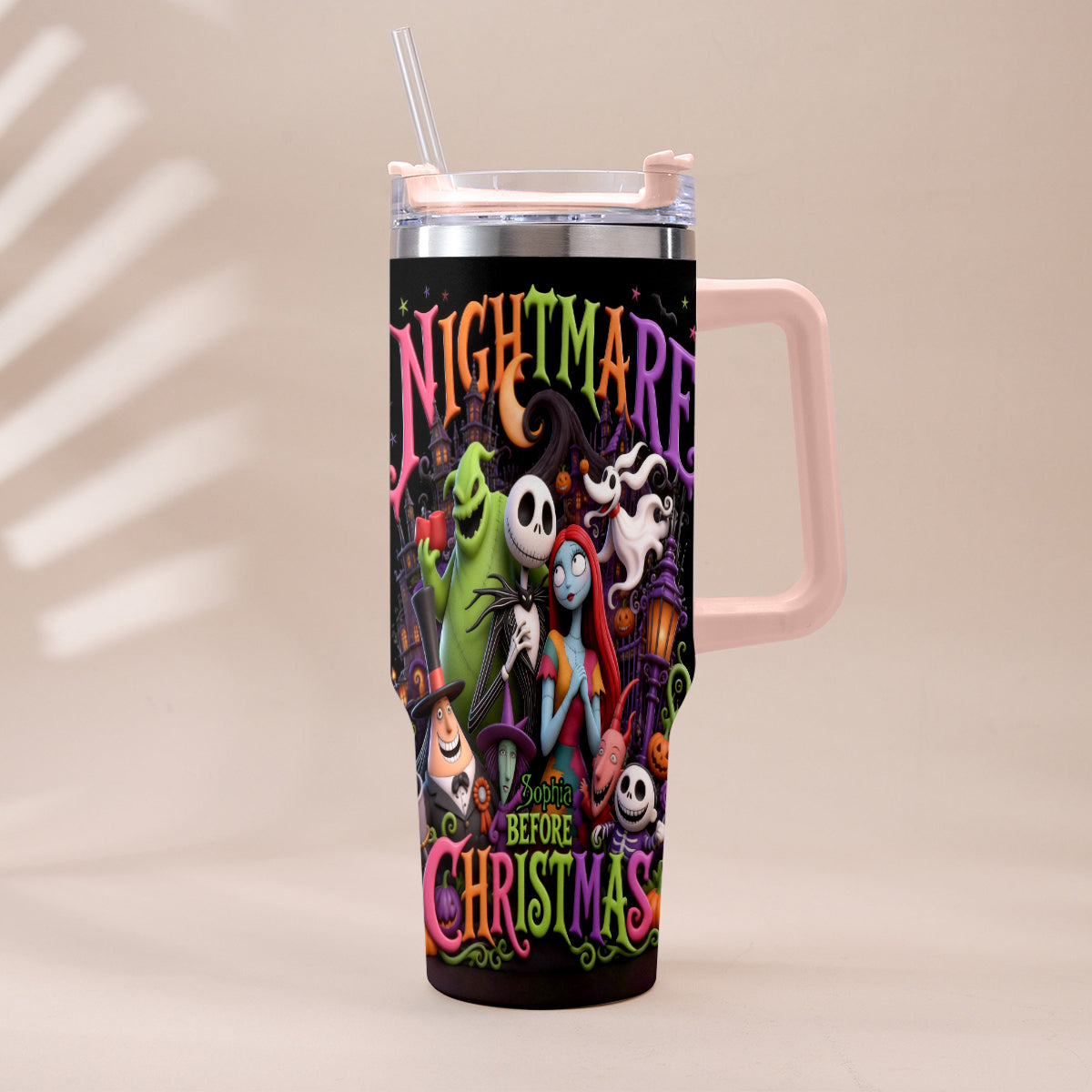 The Nightmare - Personalized Nightmare Tumbler With Handle