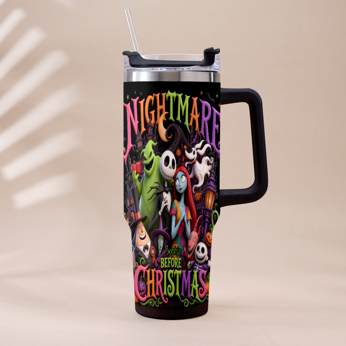 The Nightmare - Personalized Nightmare Tumbler With Handle