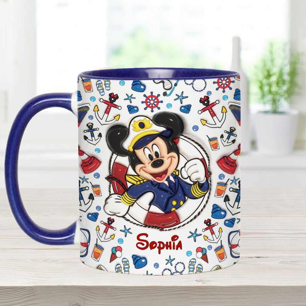 Family Cruise Trip - Personalized Mouse Accent Mug
