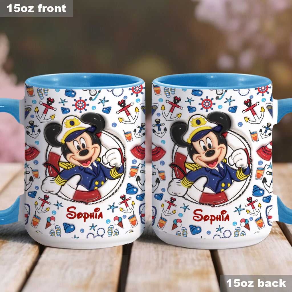 Family Cruise Trip - Personalized Mouse Accent Mug
