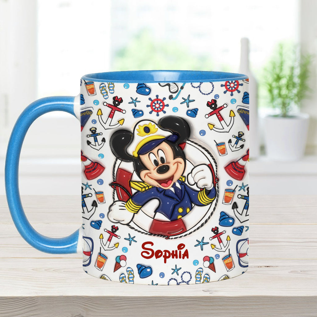 Family Cruise Trip - Personalized Mouse Accent Mug