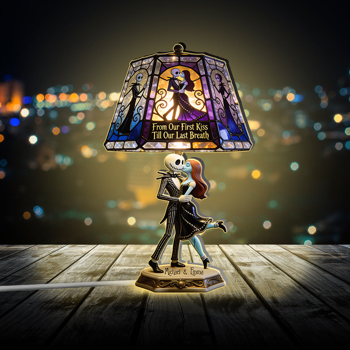 Til Death Do Us Part - Personalized Nightmare Acrylic LED Night Light