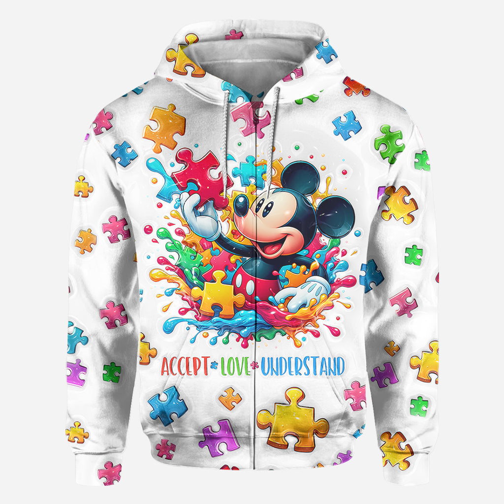 Accept Love Understand - Personalized Autism Awareness All Over Shirt