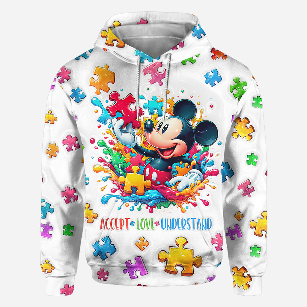 Accept Love Understand - Personalized Autism Awareness All Over Shirt