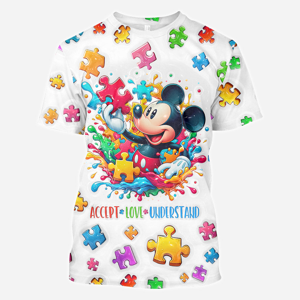 Accept Love Understand - Personalized Autism Awareness All Over Shirt