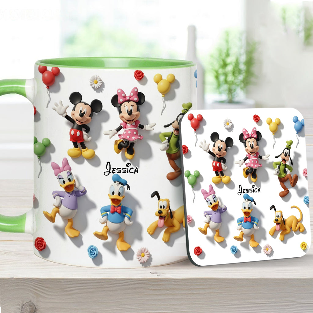 Just A Girl Who Loves Disney - Personalized Mouse Accent Mug