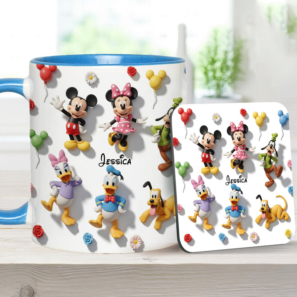 Just A Girl Who Loves Disney - Personalized Mouse Accent Mug