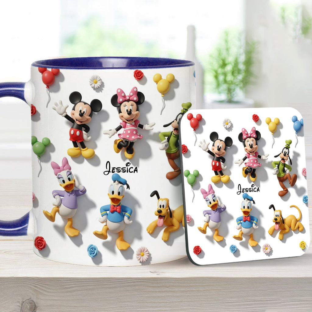 Just A Girl Who Loves Disney - Personalized Mouse Accent Mug