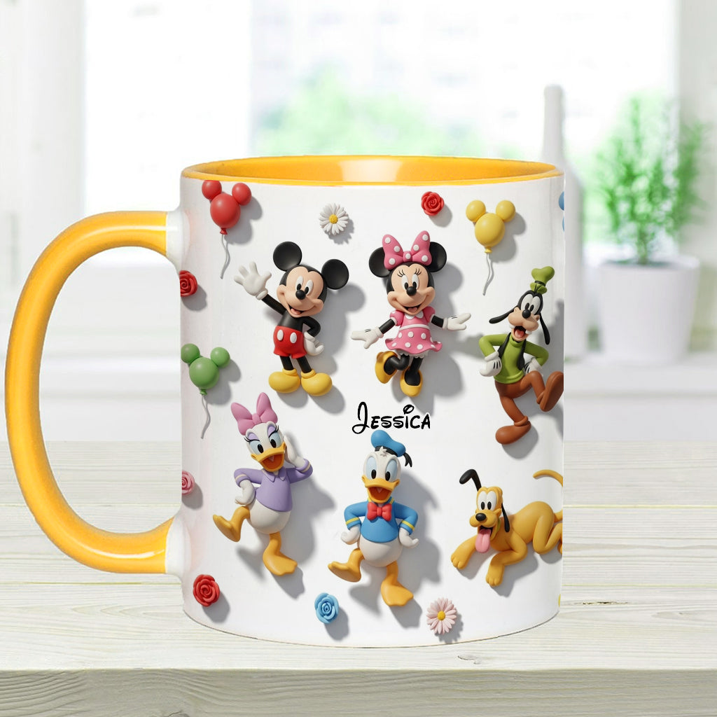 Just A Girl Who Loves Disney - Personalized Mouse Accent Mug