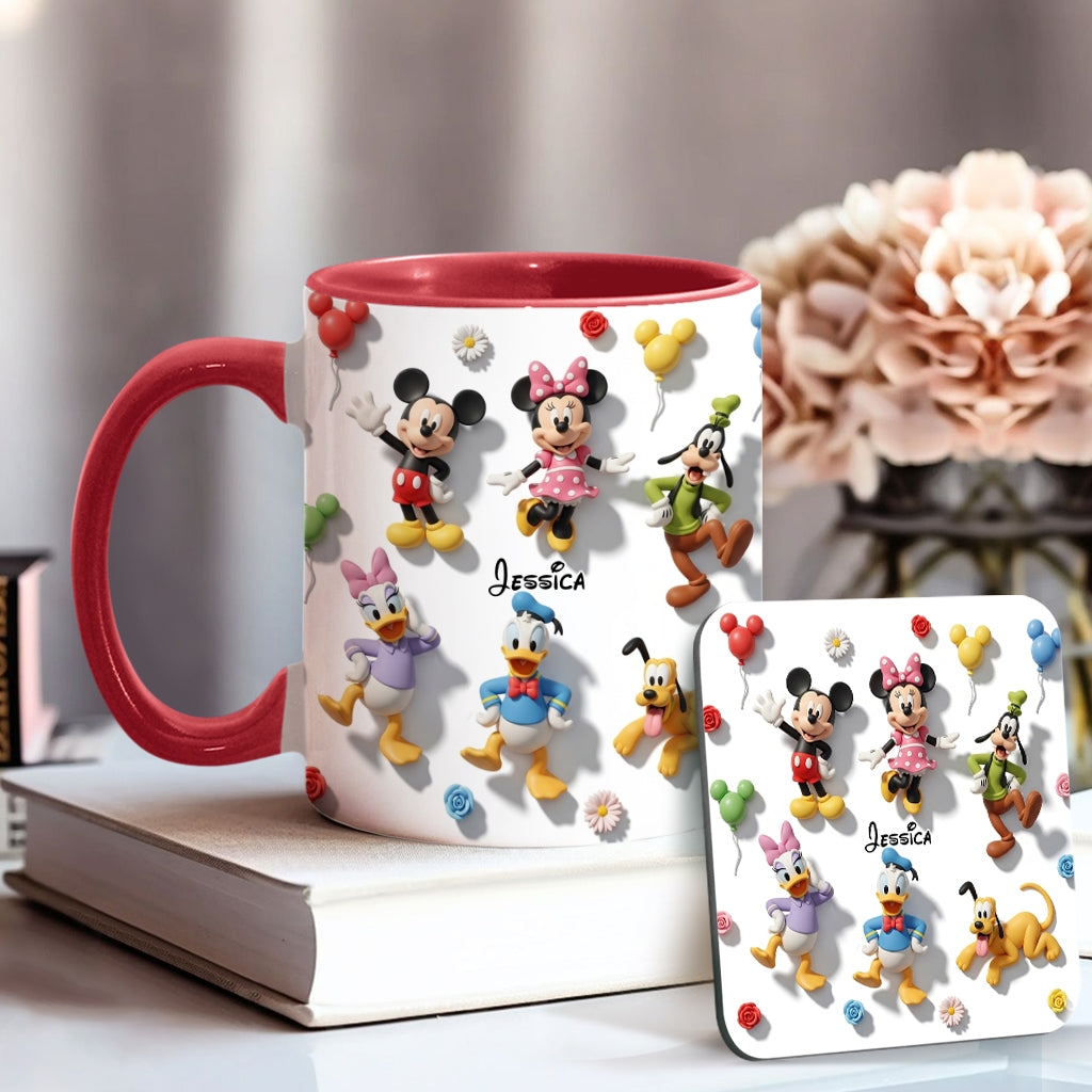 Just A Girl Who Loves Disney - Personalized Mouse Accent Mug
