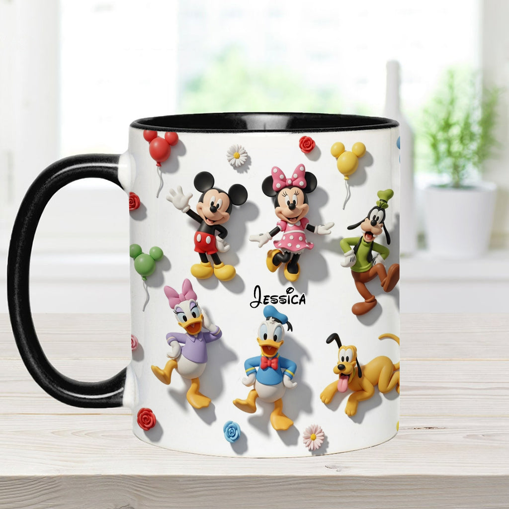 Just A Girl Who Loves Disney - Personalized Mouse Accent Mug
