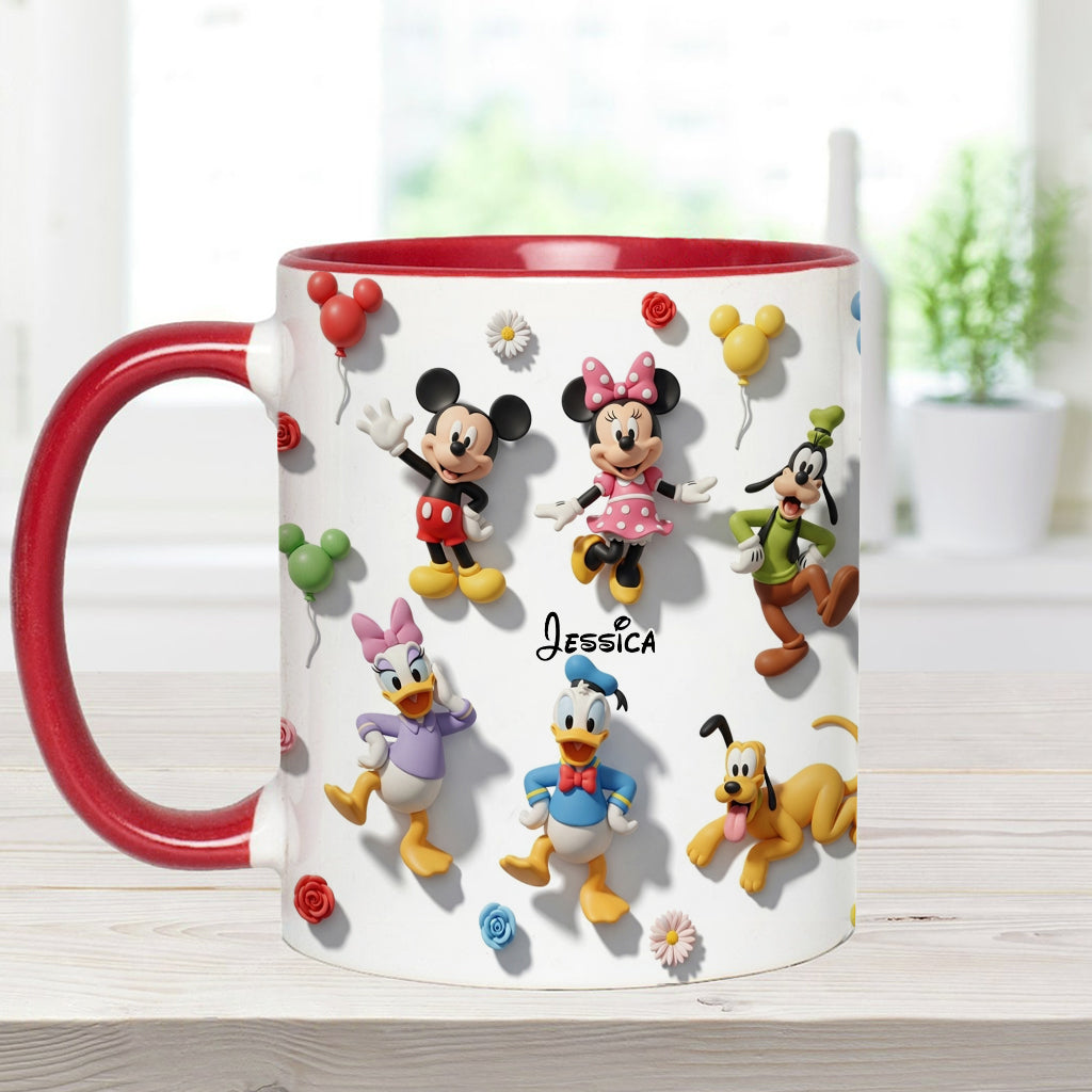 Just A Girl Who Loves Disney - Personalized Mouse Accent Mug