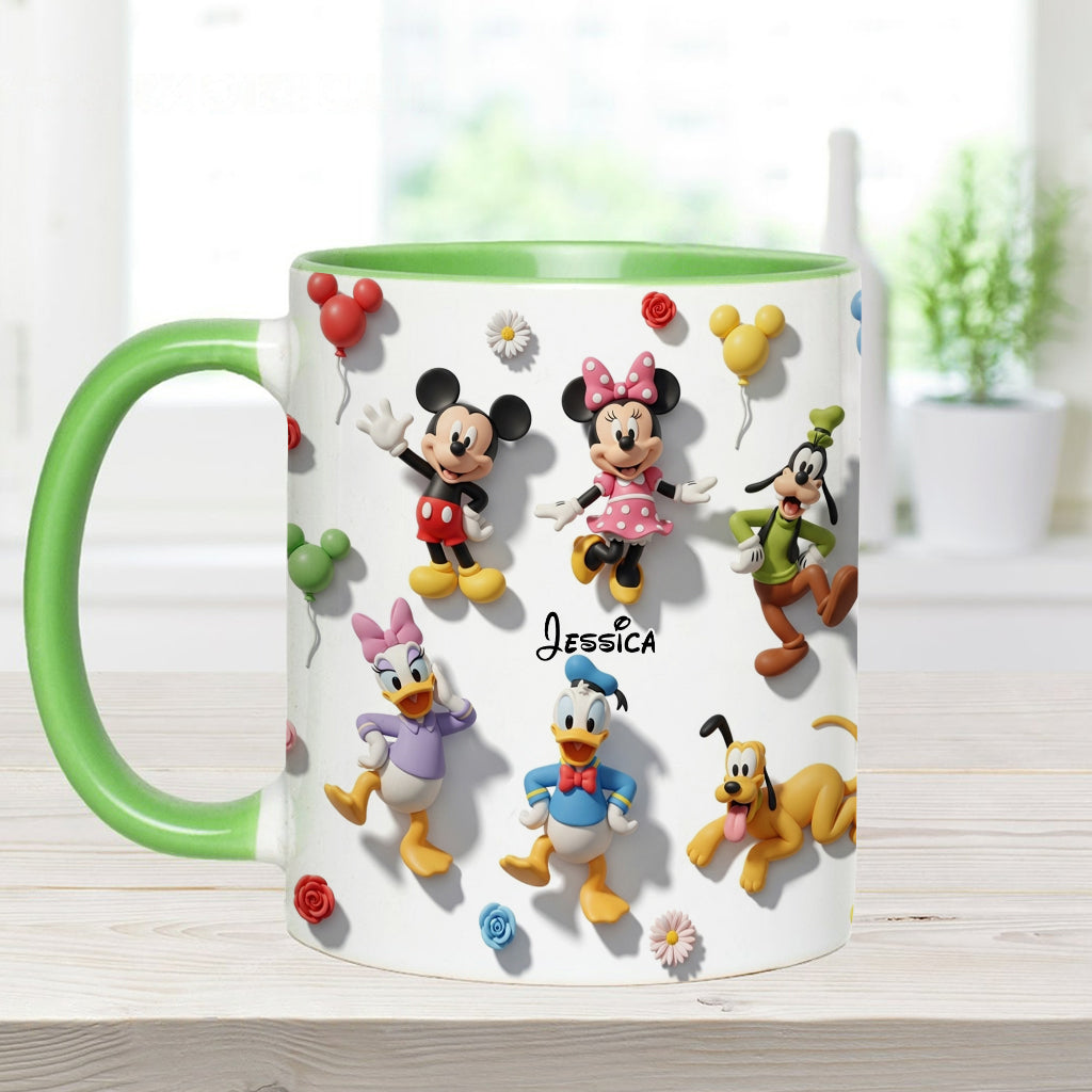 Just A Girl Who Loves Disney - Personalized Mouse Accent Mug