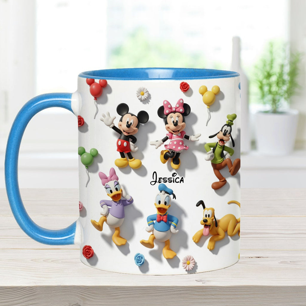Just A Girl Who Loves Disney - Personalized Mouse Accent Mug