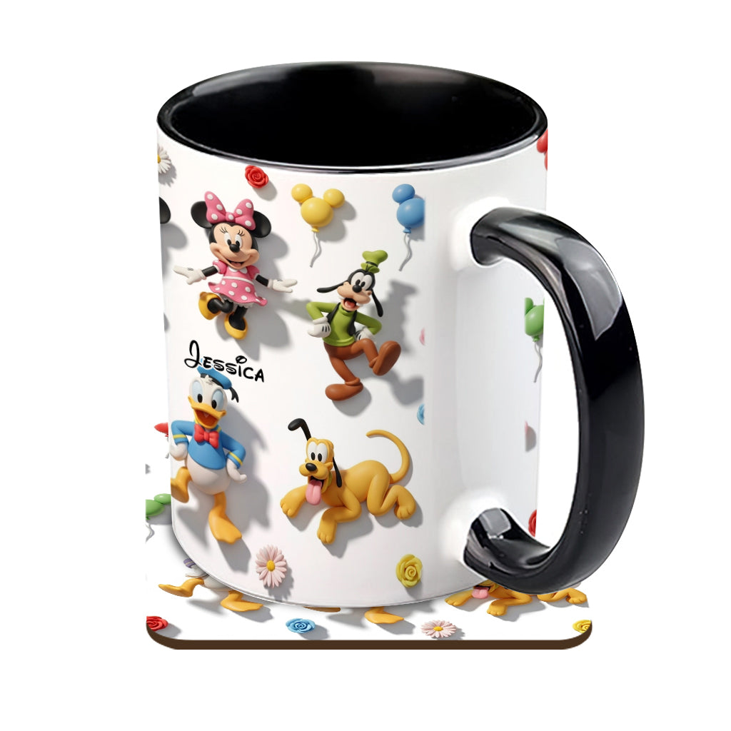 Just A Girl Who Loves Disney - Personalized Mouse Accent Mug