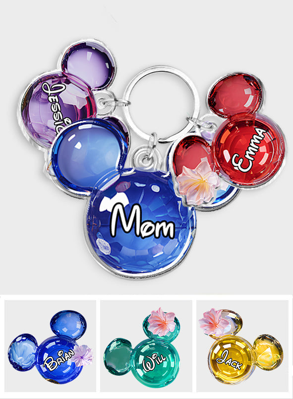 Magical Moments - Personalized Mouse Keychain with Charms