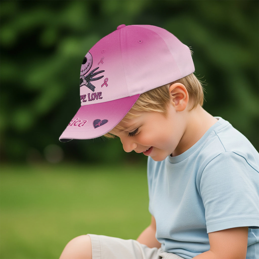 Faith Hope Love - Personalized Breast Cancer Awareness Classic Cap