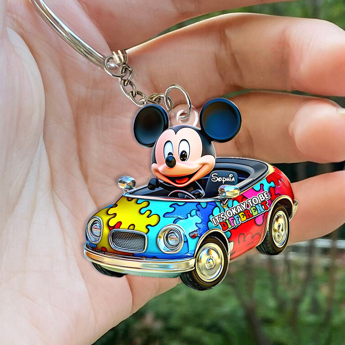 Mouse Car - Personalized Mouse Keychain
