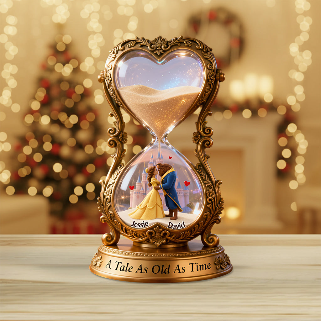 A Tale As Old As Time - Personalized Couple Custom Shaped Acrylic Plaque