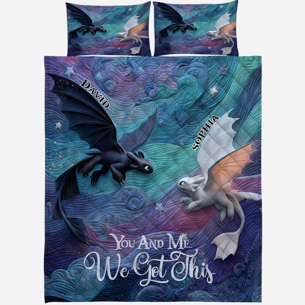 You & Me We Got This - Personalized Mouse Quilt Set