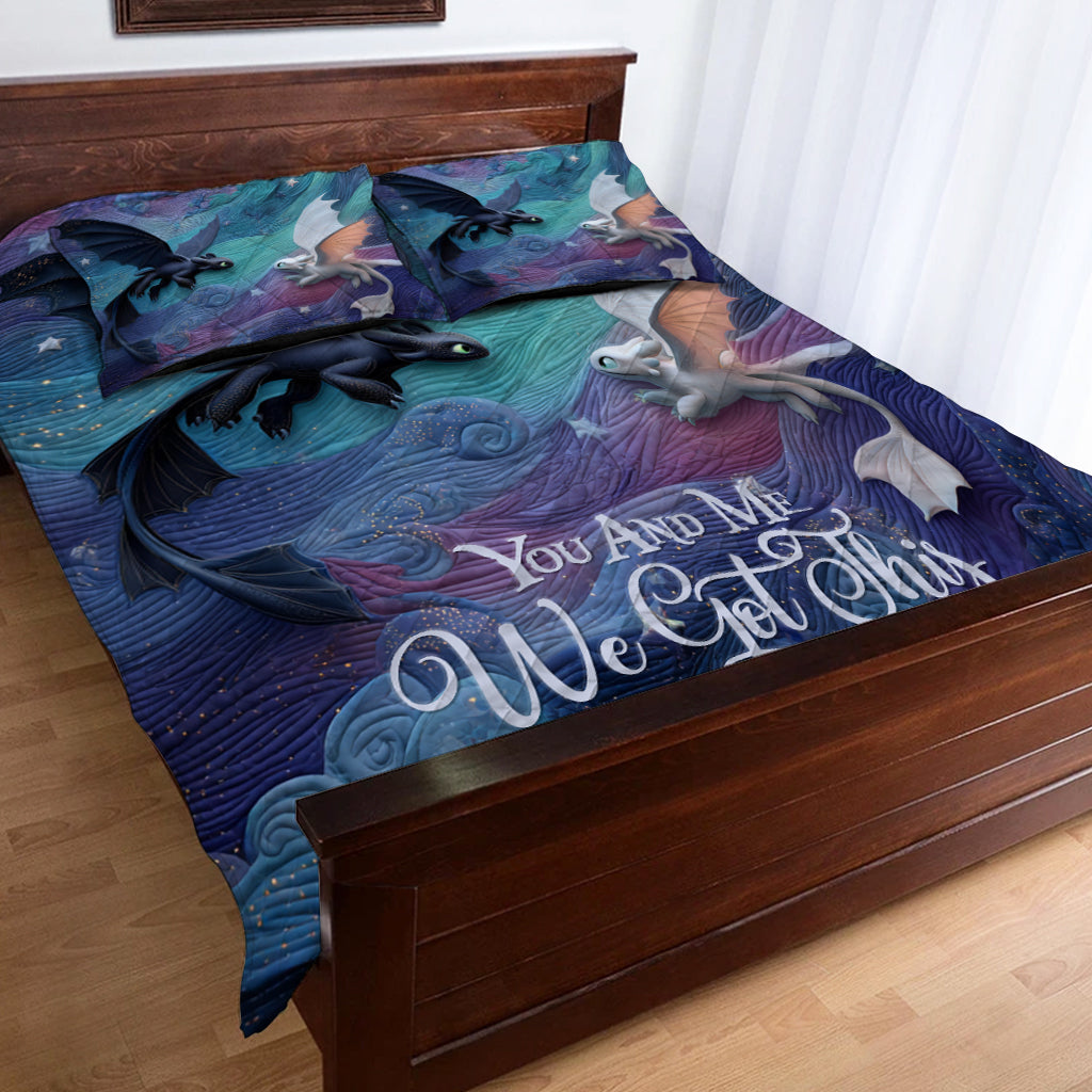 You & Me We Got This - Personalized Mouse Quilt Set