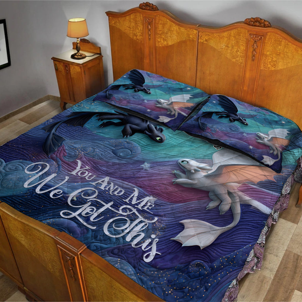 You & Me We Got This - Personalized Mouse Quilt Set