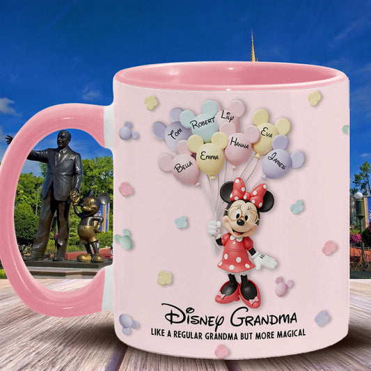 Best Grandma/ Mom Ever - Personalized Mouse Accent Mug